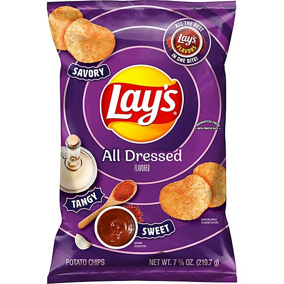 Lays All Dressed Chip bag