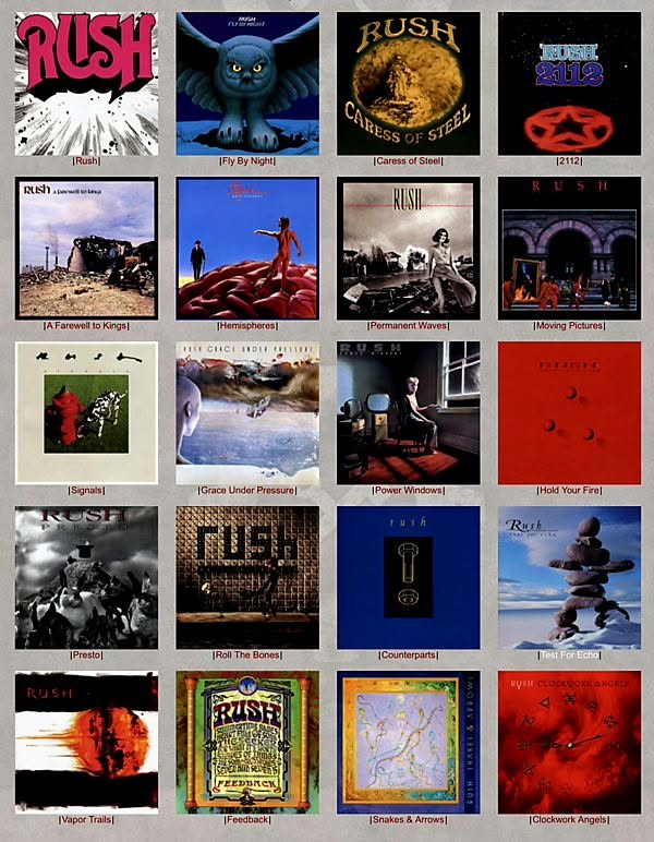 Rush studio albums